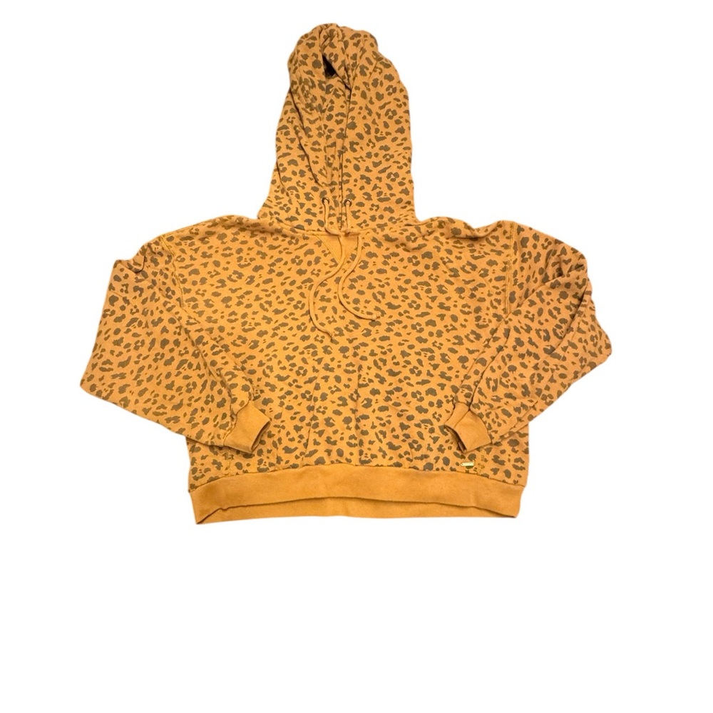Abercrombie & Fitch Soft AF Fleece Leopard Print Hoodie